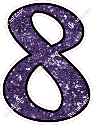 CUL 23.5" Individuals - Purple Sparkle 8