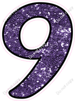 CUL 23.5" Individuals - Purple Sparkle 9