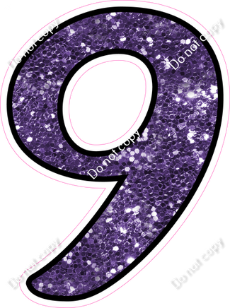 CUL 23.5" Individuals - Purple Sparkle 9