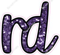 CUL 23.5" Individuals - Purple Sparkle RD