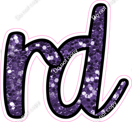 CUL 23.5" Individuals - Purple Sparkle RD