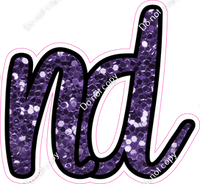 CUL 23.5" Individuals - Purple Sparkle ND