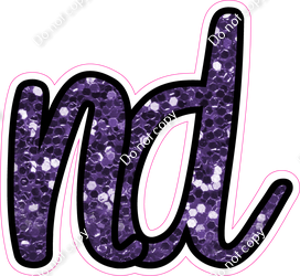 CUL 23.5" Individuals - Purple Sparkle ND