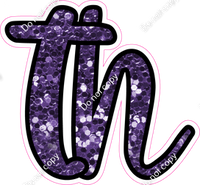 CUL 23.5" Individuals - Purple Sparkle TH