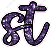 CUL 23.5" Individuals - Purple Sparkle ST