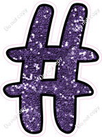 CUL 23.5" Individuals - Purple Sparkle #