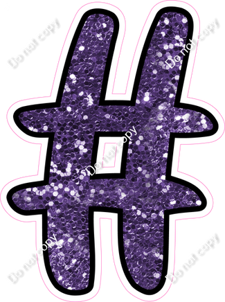 CUL 23.5" Individuals - Purple Sparkle #