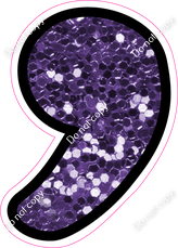 CUL 23.5" Individuals - Purple Sparkle Apostrophe