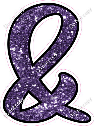 CUL 23.5" Individuals - Purple Sparkle &