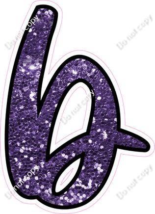 CUL 23.5" Individuals - Purple Sparkle b