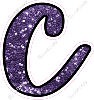 CUL 23.5" Individuals - Purple Sparkle c
