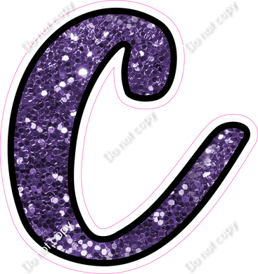 CUL 23.5" Individuals - Purple Sparkle c