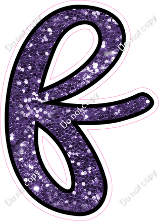 CUL 23.5" Individuals - Purple Sparkle f