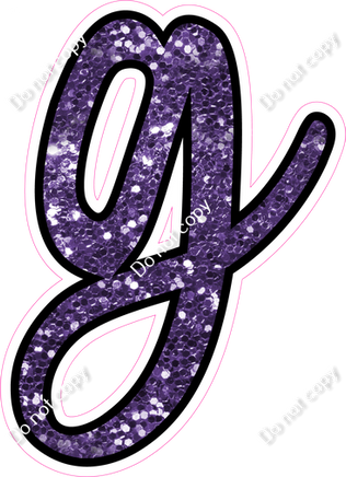 CUL 23.5" Individuals - Purple Sparkle g