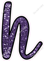 CUL 23.5" Individuals - Purple Sparkle h
