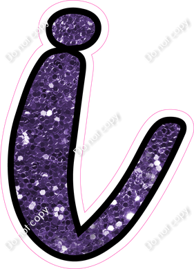 CUL 23.5" Individuals - Purple Sparkle i