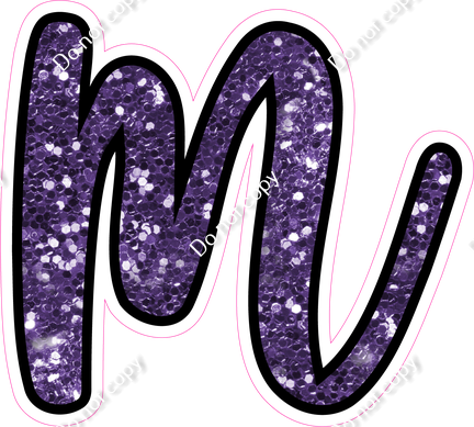 CUL 23.5" Individuals - Purple Sparkle m