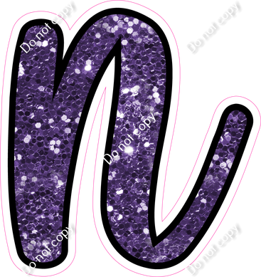 CUL 23.5" Individuals - Purple Sparkle n