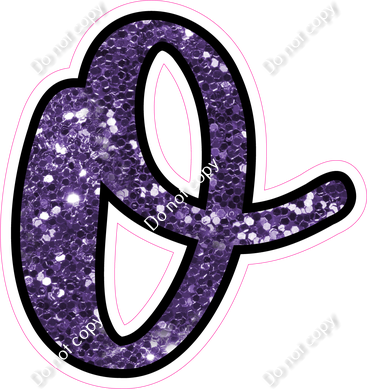 CUL 23.5" Individuals - Purple Sparkle o