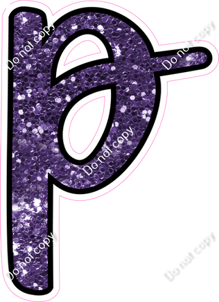 CUL 23.5" Individuals - Purple Sparkle p