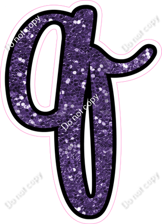 CUL 23.5" Individuals - Purple Sparkle q