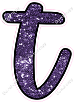 CUL 23.5" Individuals - Purple Sparkle t