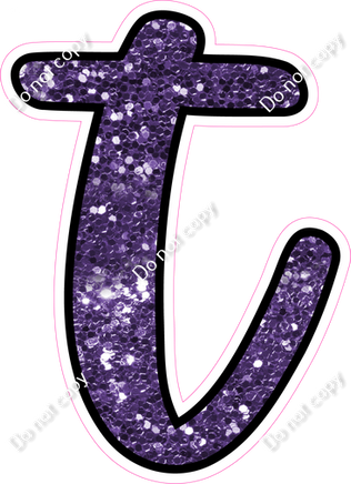 CUL 23.5" Individuals - Purple Sparkle t