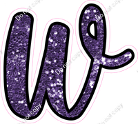 CUL 23.5" Individuals - Purple Sparkle w