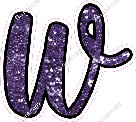 CUL 23.5" Individuals - Purple Sparkle w