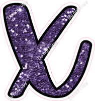 CUL 23.5" Individuals - Purple Sparkle x