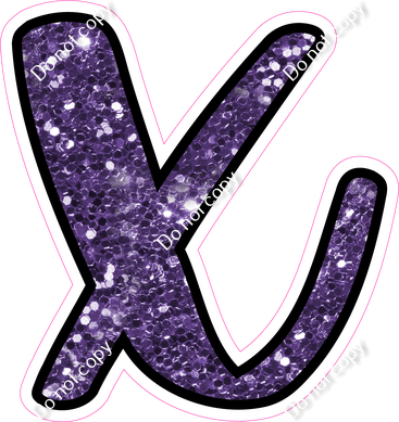 CUL 23.5" Individuals - Purple Sparkle x