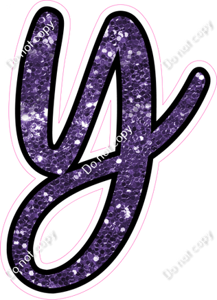 CUL 23.5" Individuals - Purple Sparkle y