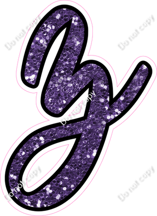CUL 23.5" Individuals - Purple Sparkle z