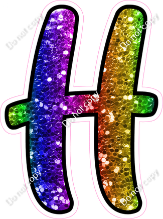 CUL 23.5" Individuals - Rainbow Sparkle H