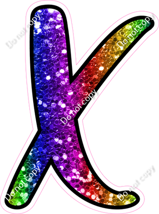 CUL 23.5" Individuals - Rainbow Sparkle X