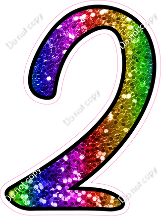 CUL 23.5" Individuals - Rainbow Sparkle 2