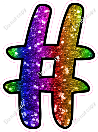 CUL 23.5" Individuals - Rainbow Sparkle #