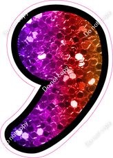 CUL 23.5" Individuals - Rainbow Sparkle Apostrophe