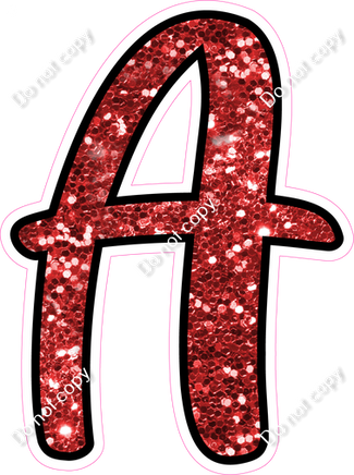 CUL 23.5" Individuals - Red Sparkle A