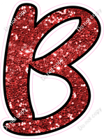 CUL 23.5" Individuals - Red Sparkle B