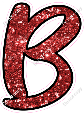 CUL 23.5" Individuals - Red Sparkle B