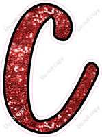 CUL 23.5" Individuals - Red Sparkle C