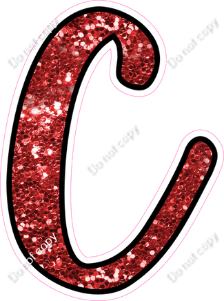 CUL 23.5" Individuals - Red Sparkle C