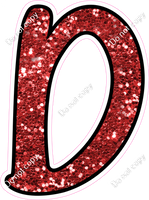 CUL 23.5" Individuals - Red Sparkle D