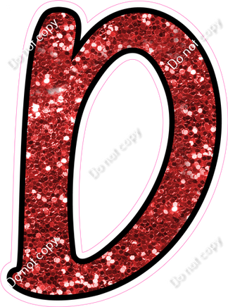 CUL 23.5" Individuals - Red Sparkle D