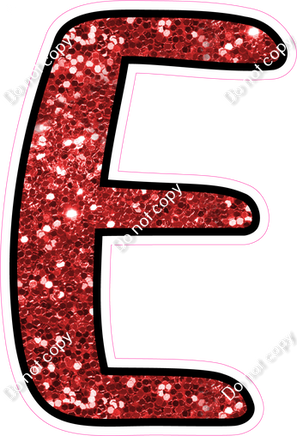 CUL 23.5" Individuals - Red Sparkle E