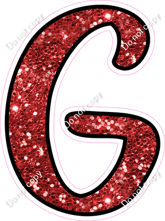 CUL 23.5" Individuals - Red Sparkle G