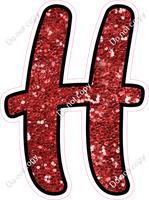 CUL 23.5" Individuals - Red Sparkle H