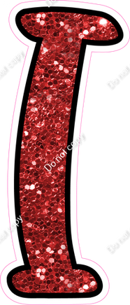 CUL 23.5" Individuals - Red Sparkle I