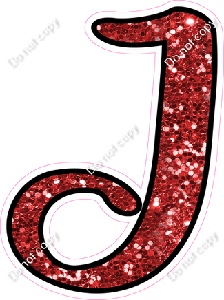 CUL 23.5" Individuals - Red Sparkle J